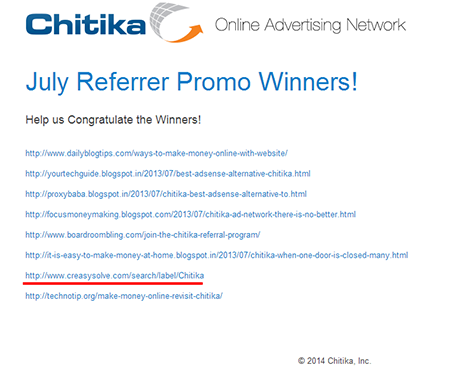 Finalists chosen for Chitika + Adsense Contest