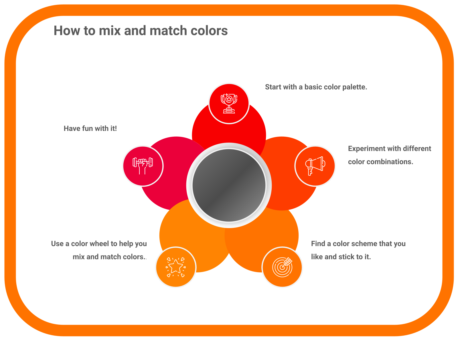 How to mix and match colors